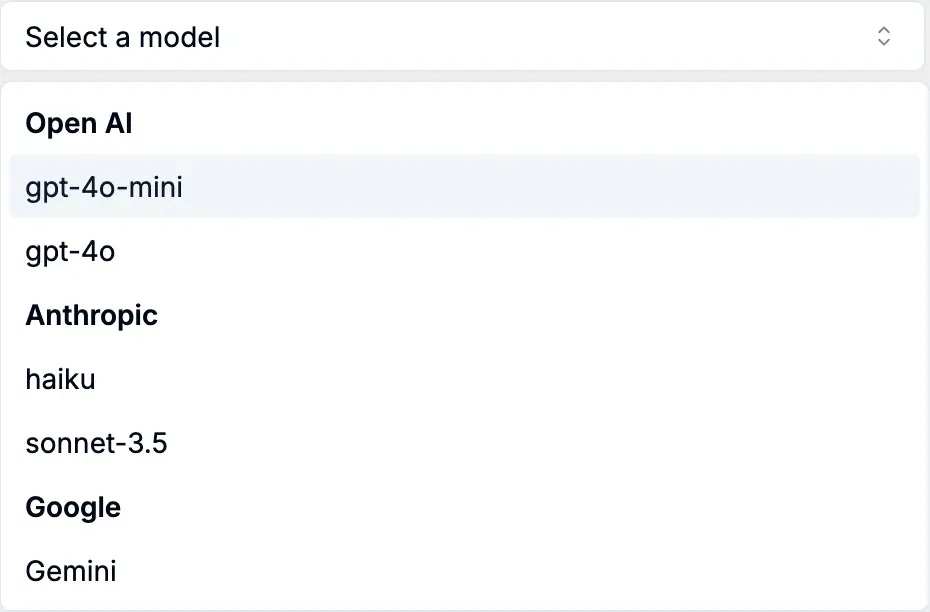 AI Model Selection